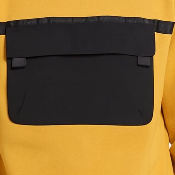 WeSC Miles Streetwear Utility Harvest Gold Pullover Fleece Sweatshirt LG NWT - Picture 3 of 16